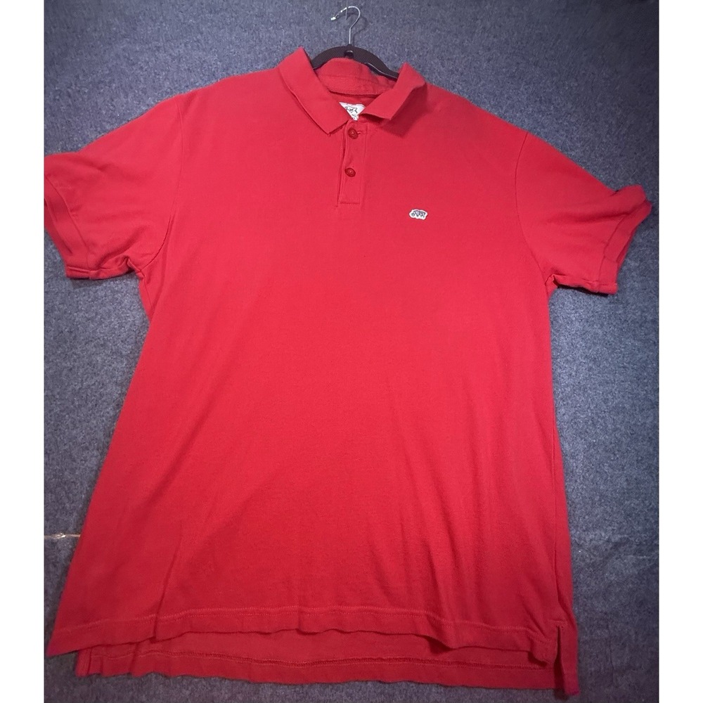 Vintage Ecko Unlimited Bold‎ Red Polo Shirt 3XL